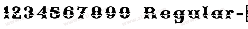 1234567890 Regular字体转换
